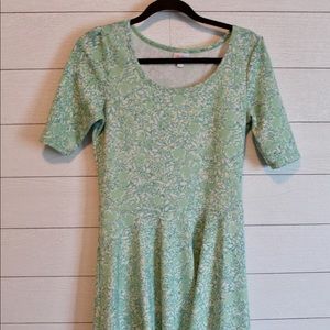 Lularoe Amelia mint green dress